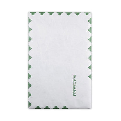 Survivor Lightweight 14 lb Tyvek Catalog Mailers, First Class, #15, Square Flap, Redi-Strip Adhesive Closure, 10 x 15, White, 100/Box