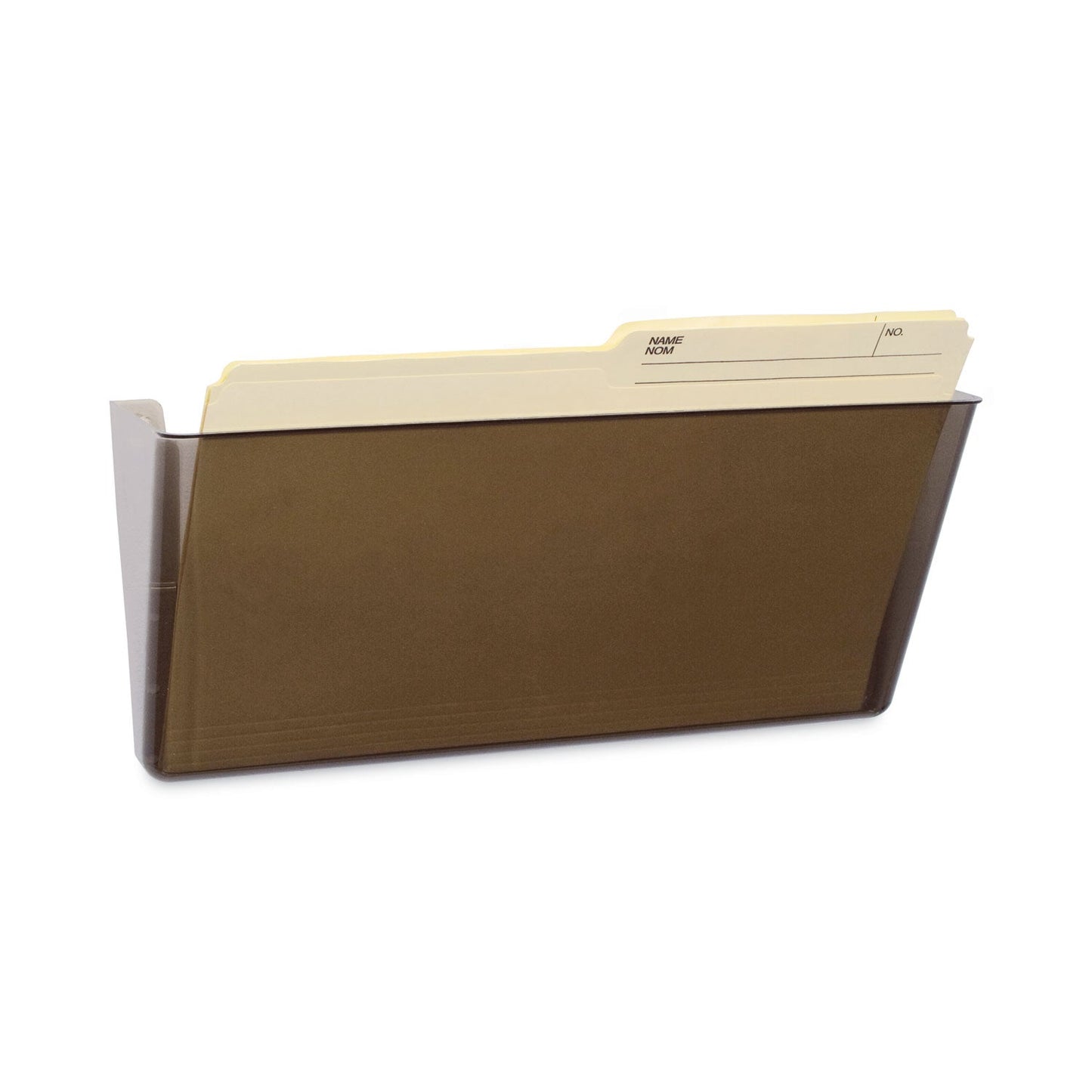 Storex Unbreakable Magnetic Wall File, Legal/Letter Size, 16" x 4" x 7", Smoke