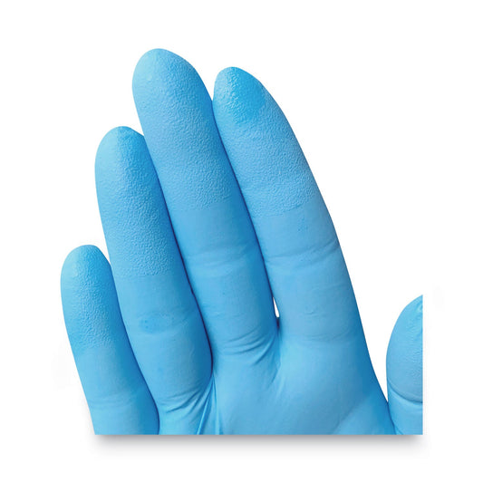 KleenGuard G10 Comfort Plus Blue Nitrile Gloves, Light Blue, Medium, 100/Box