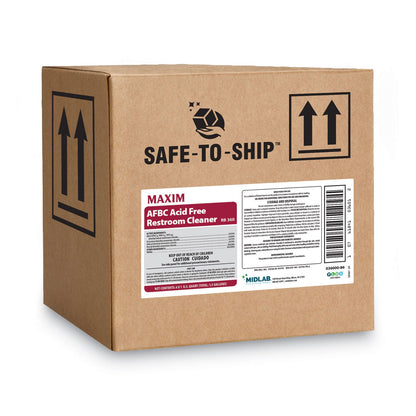 Maxim AFBC Acid-Free Restroom Cleaner, Safe-to-Ship, Fresh Scent, 32 oz Bottle, 6/Carton