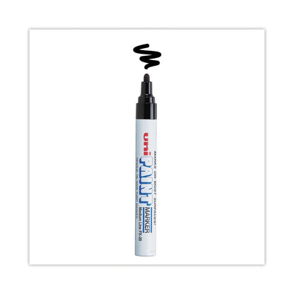 uni Permanent Marker, Medium Bullet Tip, Black