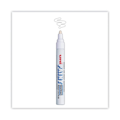 uni Permanent Marker, Medium Bullet Tip, White