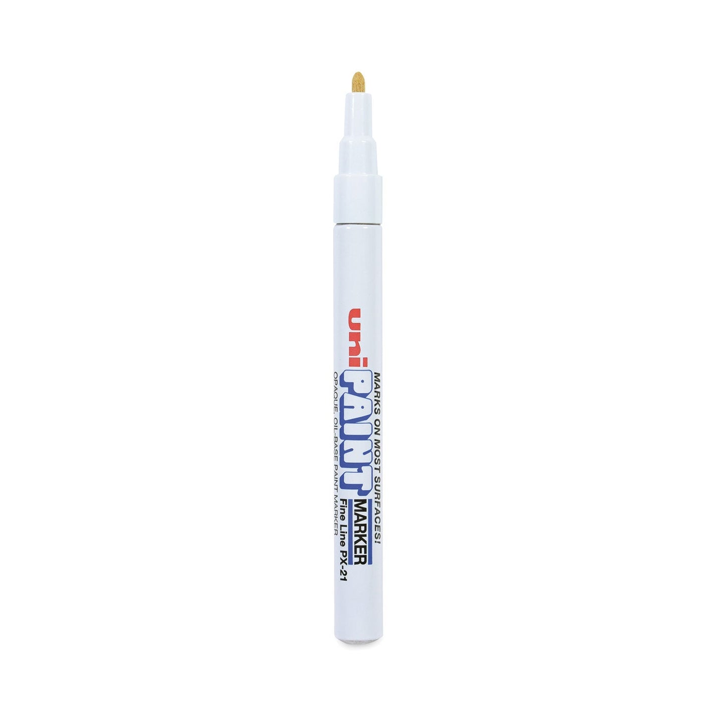 uni Permanent Marker, Fine Bullet Tip, White