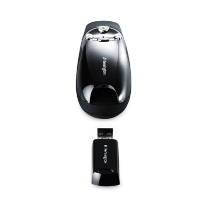 Kensington Wireless Presenter Pro with Green Laser, Class 2, 150 ft Range, Black