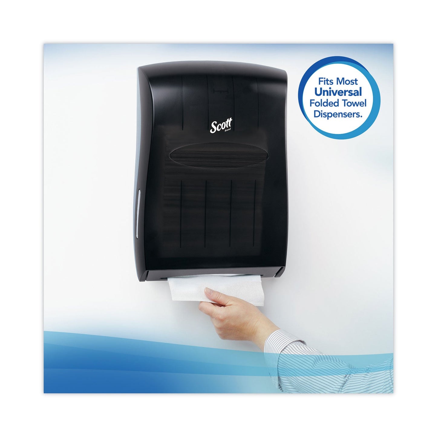 Scott Essential Single-Fold Towels, Absorbency Pockets, 9.3 x 10.5, 250/Pack, 16 Packs/Carton