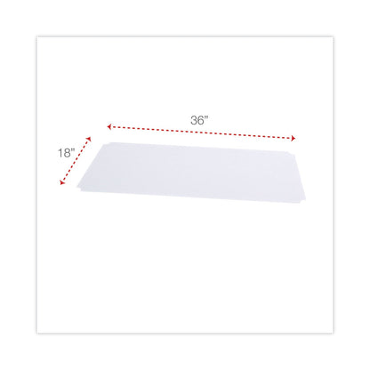 Alera Shelf Liners For Wire Shelving, Clear Plastic, 36w x 18d, 4/Pack