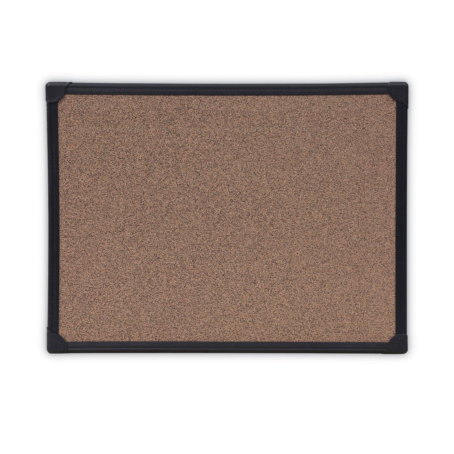 Universal Tech Cork Board, 24 x 18, Cork, Black Frame