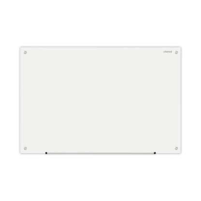 Universal Frameless Glass Marker Board, 36" x 24", White
