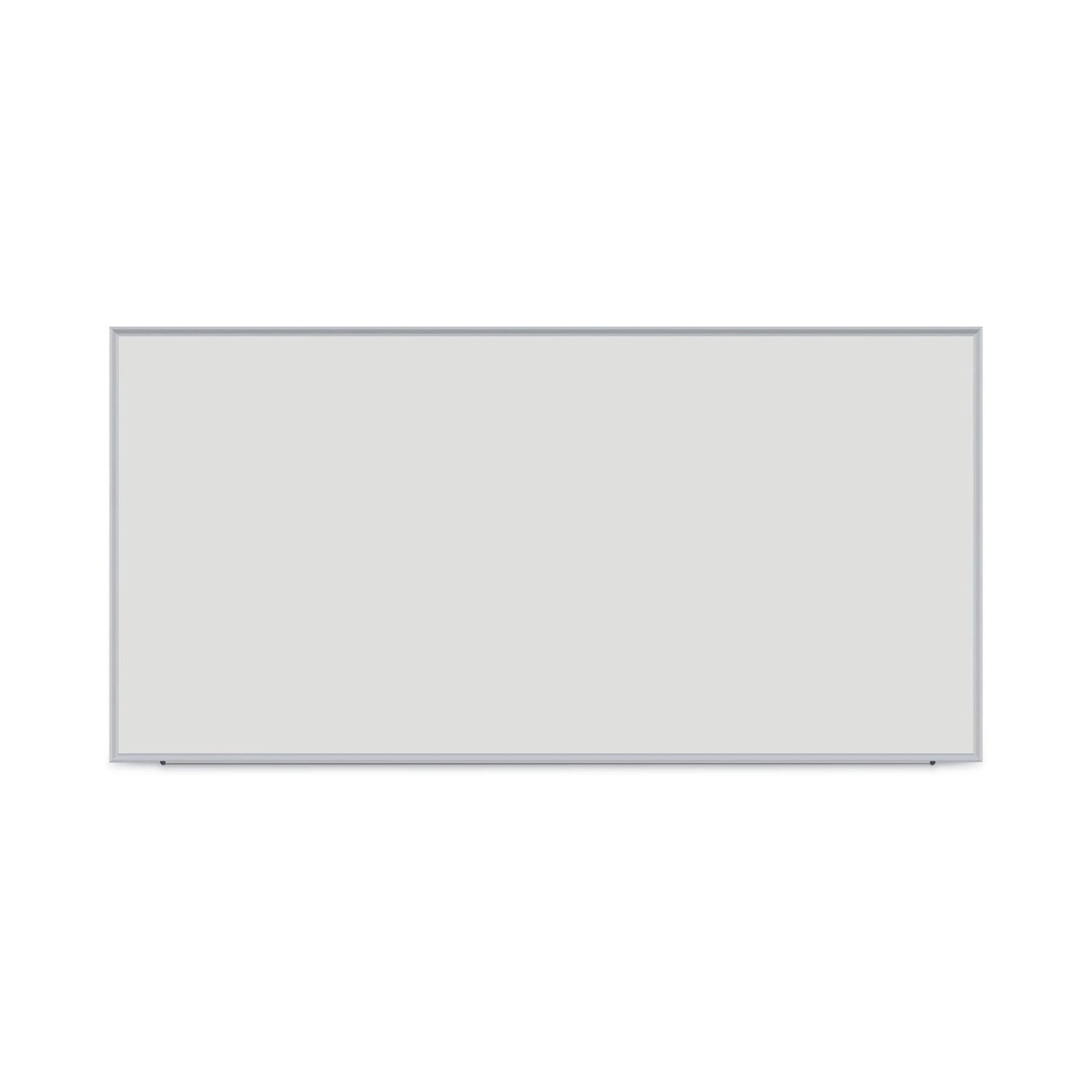 Universal Dry Erase Board, Melamine, 96 x 48, Satin-Finished Aluminum Frame