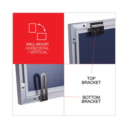 Universal Dry Erase Board, Melamine, 96 x 48, Satin-Finished Aluminum Frame