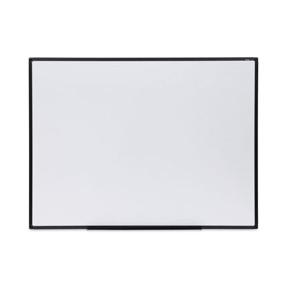 Universal Dry Erase Board, Melamine, 48 x 36, Black Frame