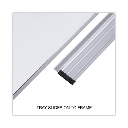 Universal Porcelain Magnetic Dry Erase Board, 48 x 36, White
