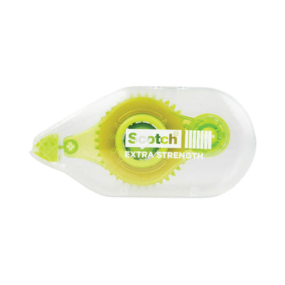 Scotch Extra-Strength Tape Runner, 0.31" x 33 ft, Dries Clear