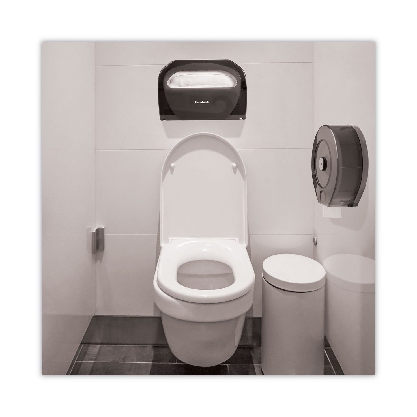 Boardwalk JRT Bath Tissue, Jumbo, Septic Safe, 2-Ply, White, 3.5" x 2,000 ft, 6 Rolls/Carton