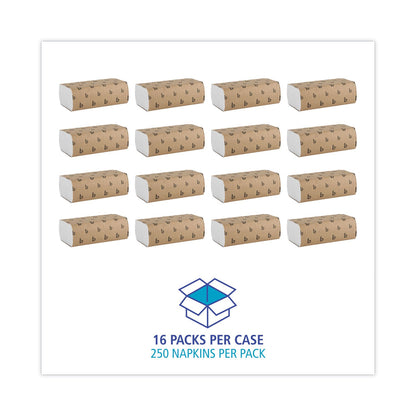 Boardwalk Multifold Paper Towels, 1-Ply, 9 x 9.45, White, 250 Towels/Pack, 16 Packs/Carton