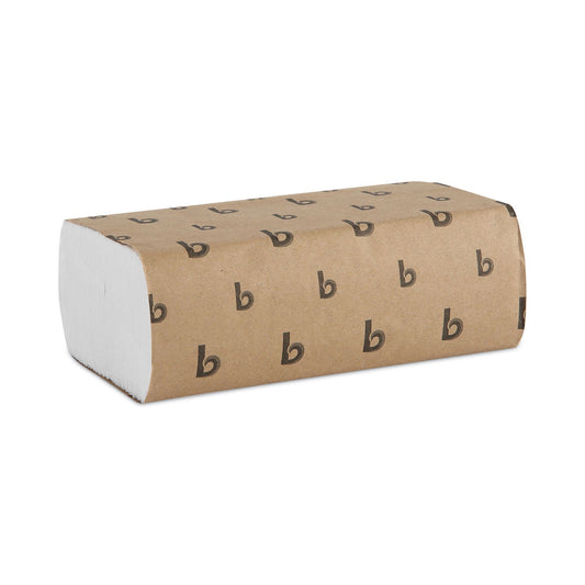 Boardwalk Multifold Paper Towels, 1-Ply, 9 x 9.45, White, 250 Towels/Pack, 16 Packs/Carton
