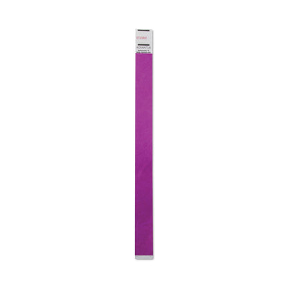Advantus Crowd Management Wristbands, Sequentially Numbered, 9.75" x 0.75", Purple, 100/Pack