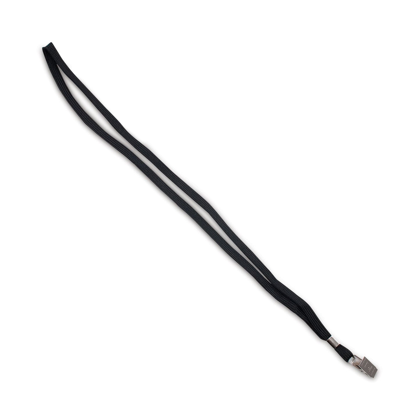 Advantus Deluxe Safety Lanyards, Metal Clip Fastener, 36" Long, Black, 24/Box