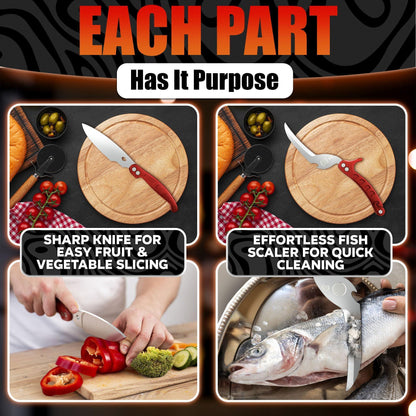 Heavy Duty Poultry Shears – Sharp Chicken Scissors with Non Slip Micro Serrated Blades Meat Cutting Scissors with Safety Lock – Multipurpose Kitchen Shears for Food Meat Fish Bone & Food Prep