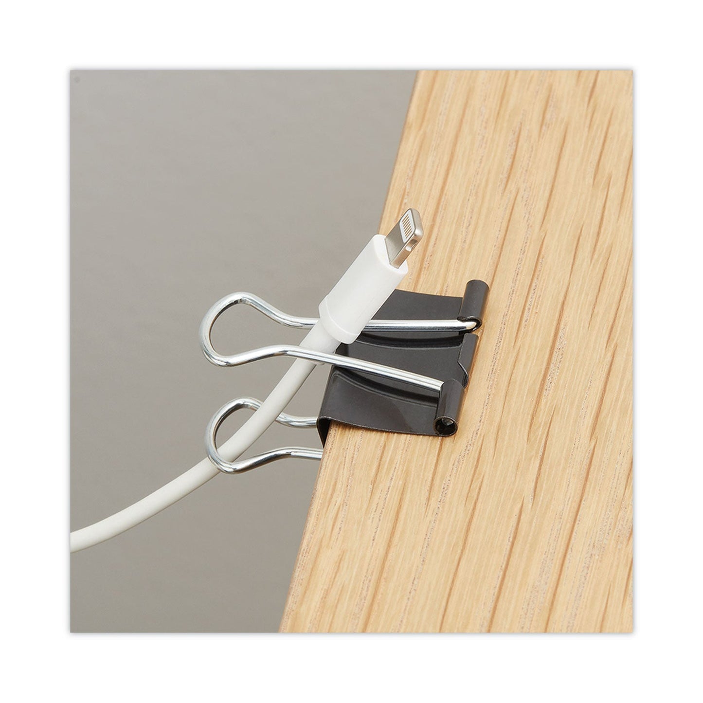 Universal Binder Clips Value Pack, Small, Black/Silver, 36/Box