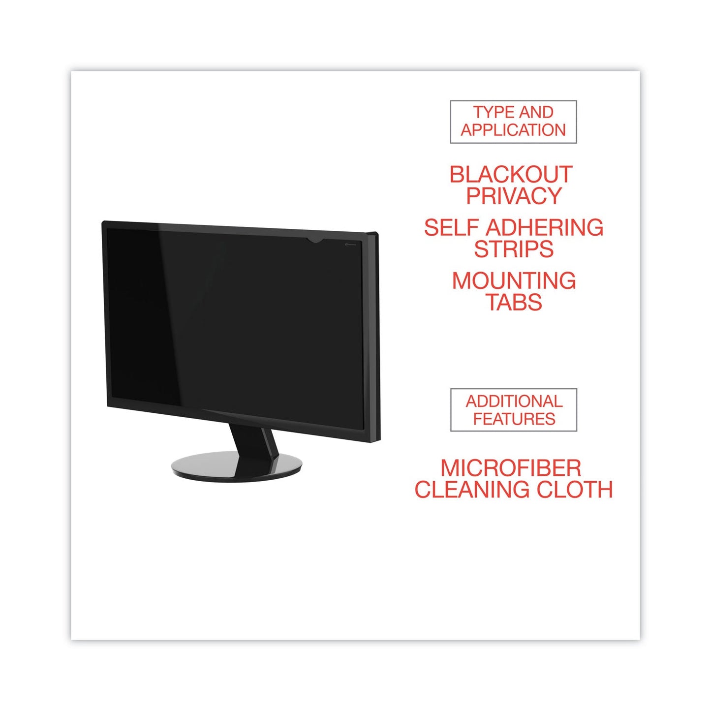 Innovera Blackout Privacy Monitor Filter for 19.5 LCD