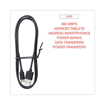 Innovera USB to Micro USB Cable, 3ft, Black