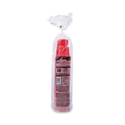 Dart Solo Plastic Party Cold Cups, 16 oz, Red, 50/Pack