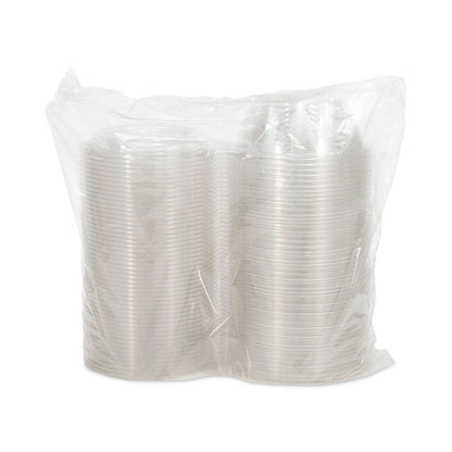 Dart Tamper-Resistant, Tamper-Evident Bowls with Dome Lid, 24 oz, 7" Diameter x 3.1"h, Clear, Plastic, 150/Carton
