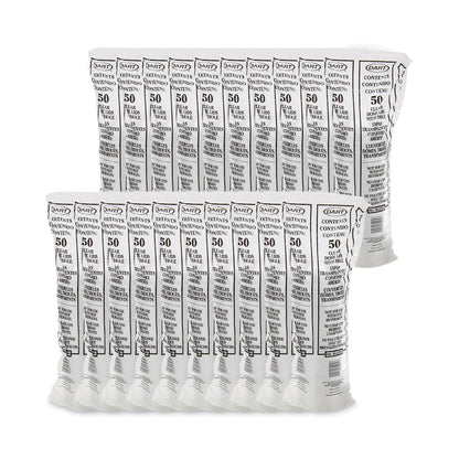 Dart Lids for Foam Cups and Containers, Fits 12 oz to 24 oz Cups, Clear, 1,000/Carton