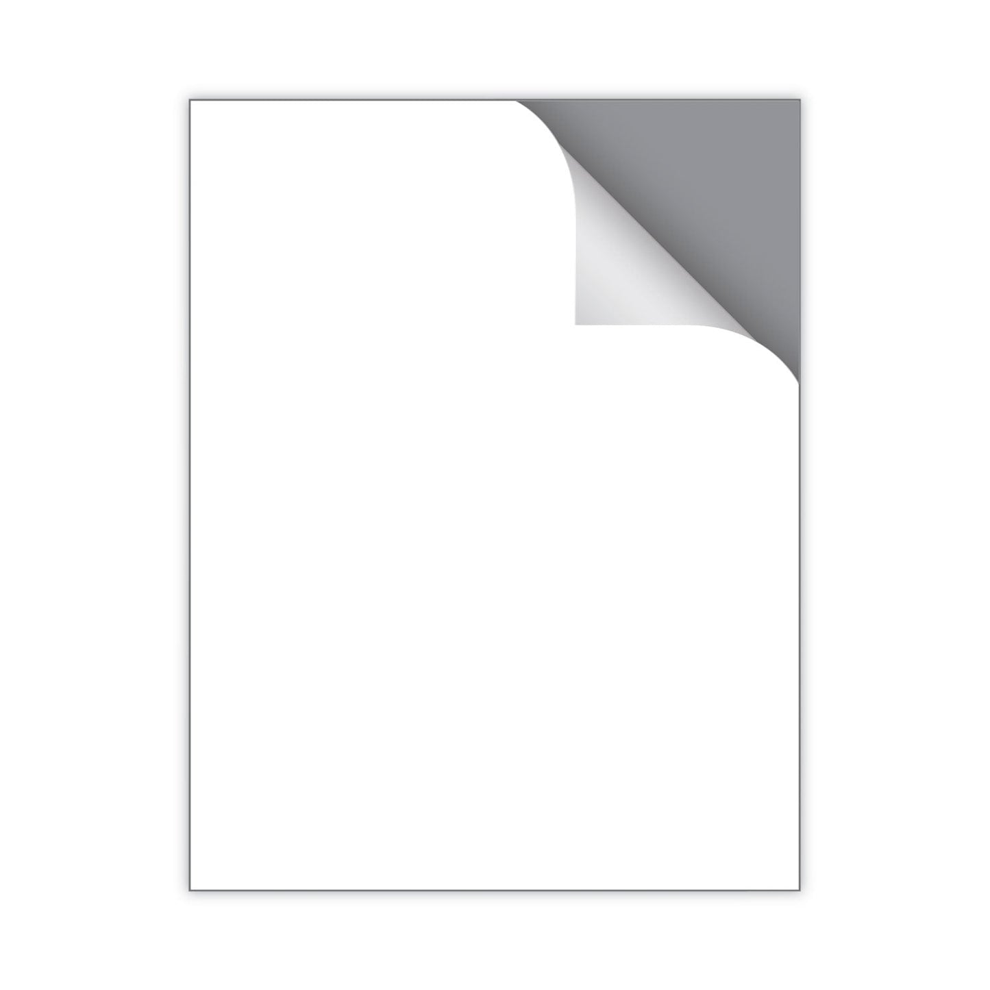 MACO Cover-All Opaque Laser/Inkjet Shipping Labels, Full-Sheet Format, Inkjet/Laser Printers, 8.5 x 11, White, 100/Box