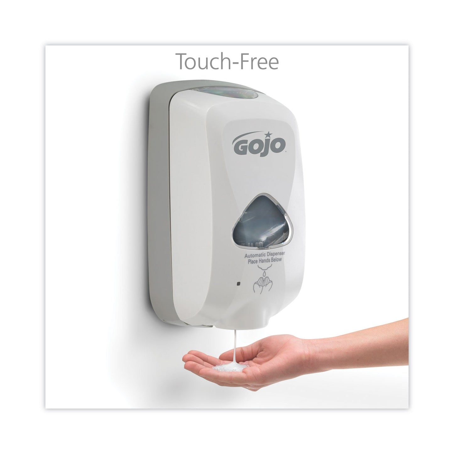 GOJO TFX Touch-Free Automatic Foam Soap Dispenser, 1,200 mL, 4.1 x 6 x 10.6, Gray