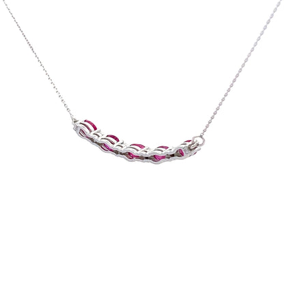 .73ct Ruby Diamond Fashion Pendants 10KT White Gold