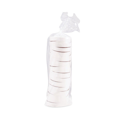 Dart Paper Lids for 16 oz Food Containers, Vented, 3.9" Diameter x 0.9"h, White, 25/Bag, 20 Bags/Carton