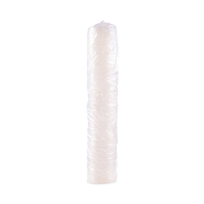 Dart Polystyrene Plastic Flat Straw-Slot Cold Cup Lids, Fits 28 oz Cups, Translucent, 960/Carton