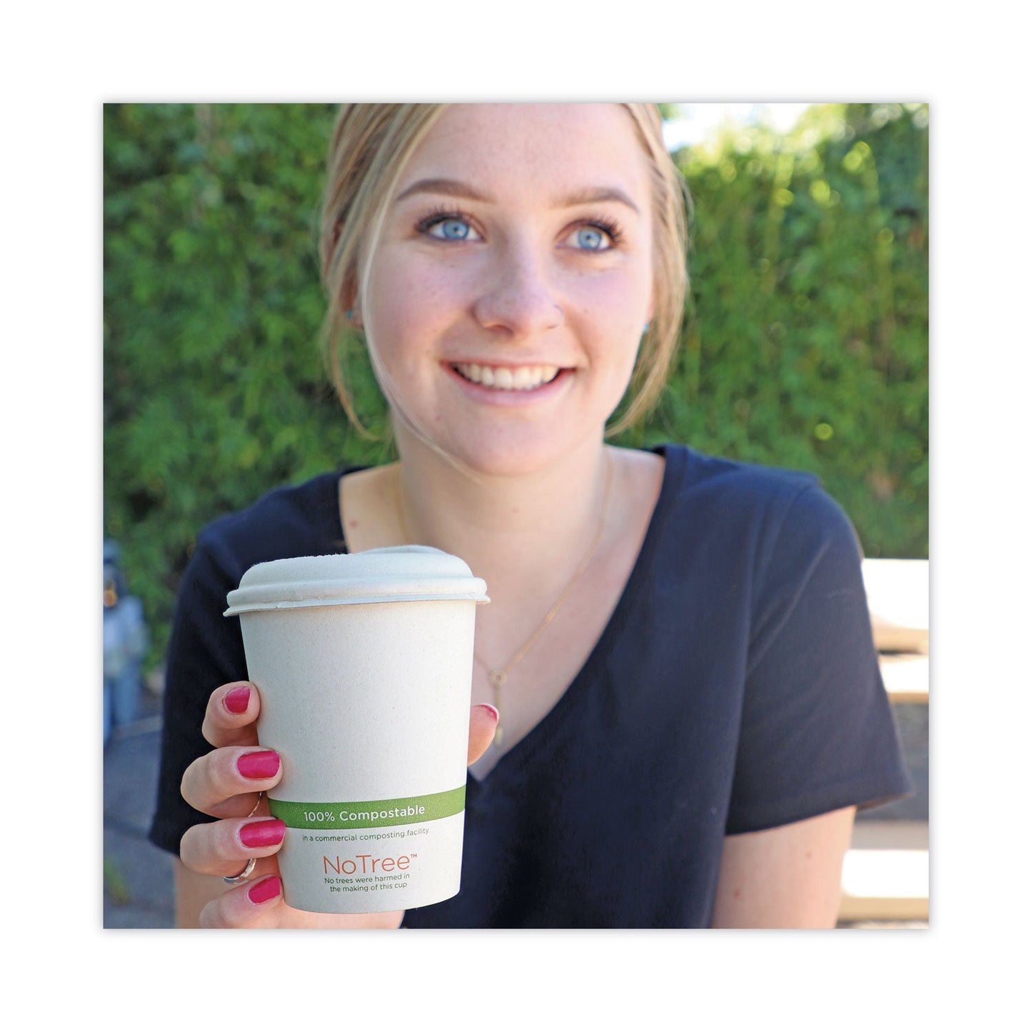 World Centric NoTree Paper Hot Cups, 16 oz, Natural, 1,000/Carton