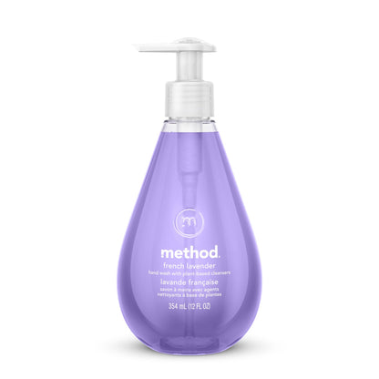 Method Gel Hand Wash, French Lavender, 12 oz Pump Bottle