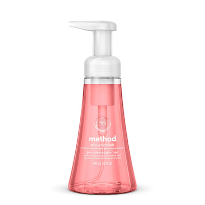 Method Foaming Hand Wash, Pink Grapefruit, 10 oz Pump Bottle