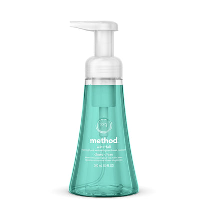 Method Foaming Hand Wash, Waterfall, 10 oz Pump Bottle, 6/Carton