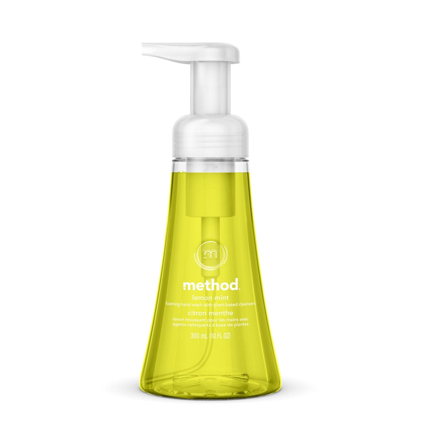 Method Foaming Hand Wash, Lemon Mint, 10 oz Pump Bottle, 6/Carton