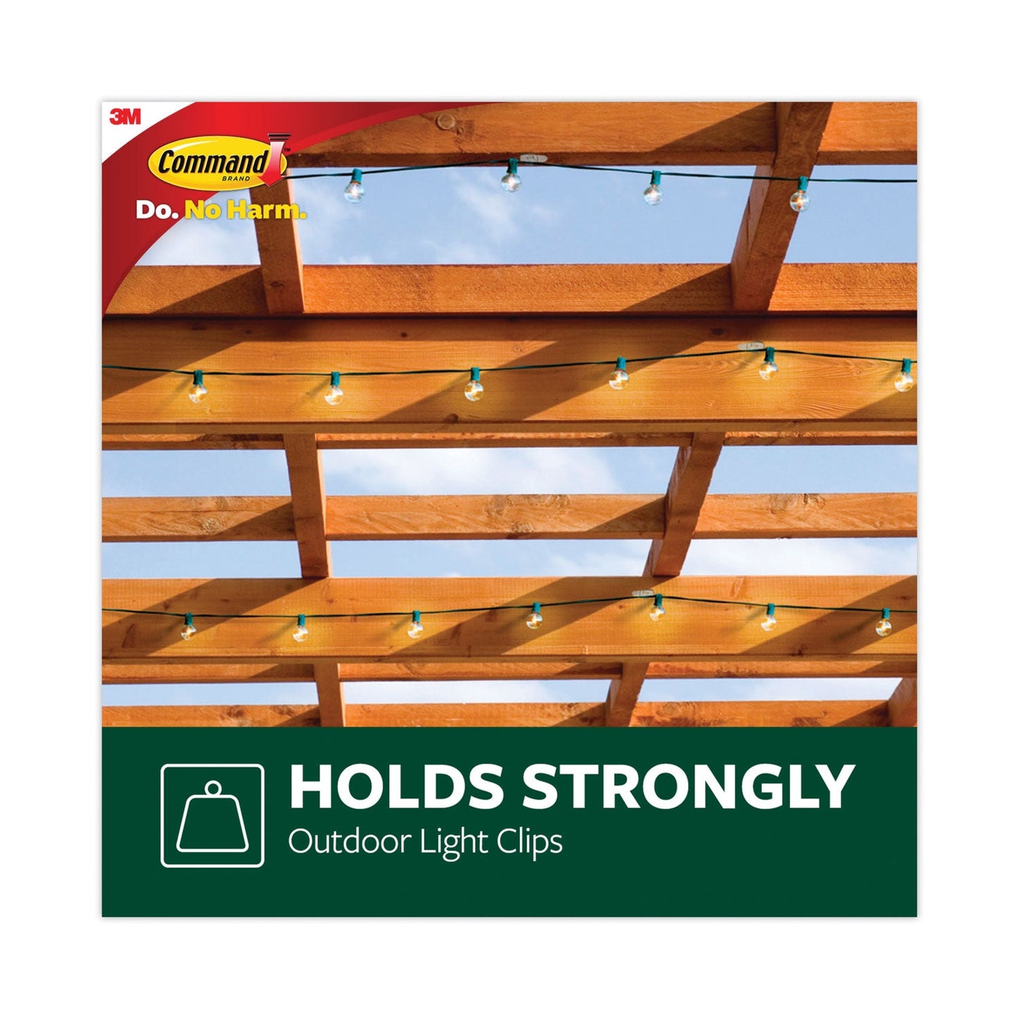 Command All Weather Hooks and Strips, Plastic, Cord Clips, 32 Clips and 36 Small Strips/Pack