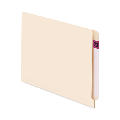 Smead Yearly End Tab File Folder Labels, 23, 0.75 x 1.5, Purple, 500 Labels/Roll