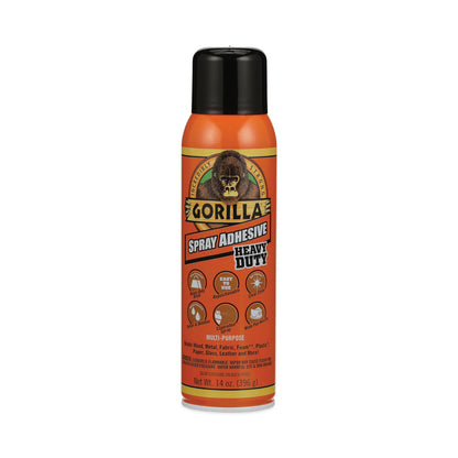 Gorilla Spray Adhesive, 14 oz, Dries Clear