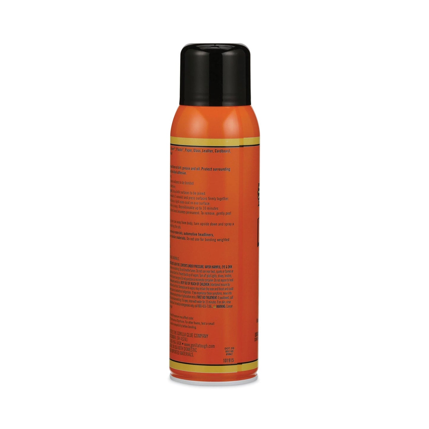 Gorilla Spray Adhesive, 14 oz, Dries Clear