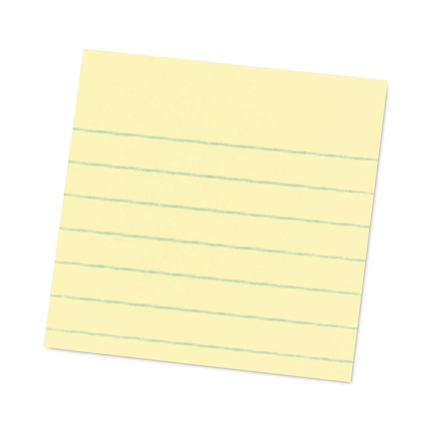 Post-it Pads in Canary Yellow, Note Ruled, 4" x 4", 90 Sheets/Pad, 6 Pads/Pack
