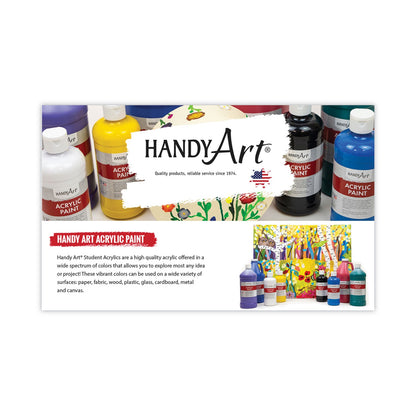 Handy Art Acrylic Paint, Brown, 64 oz Bottle