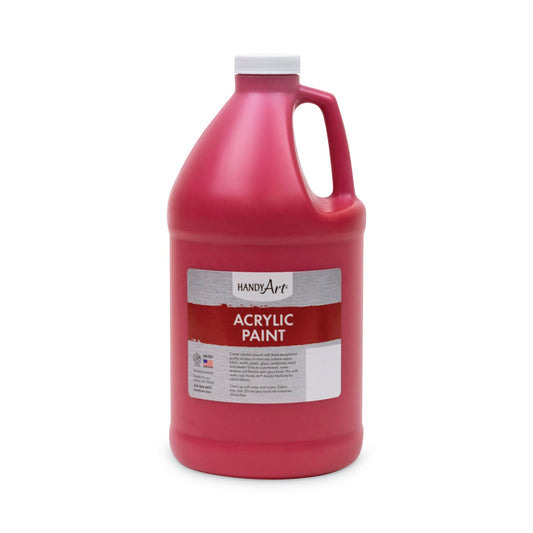 Handy Art Acrylic Paint, Red, 64 oz Bottle