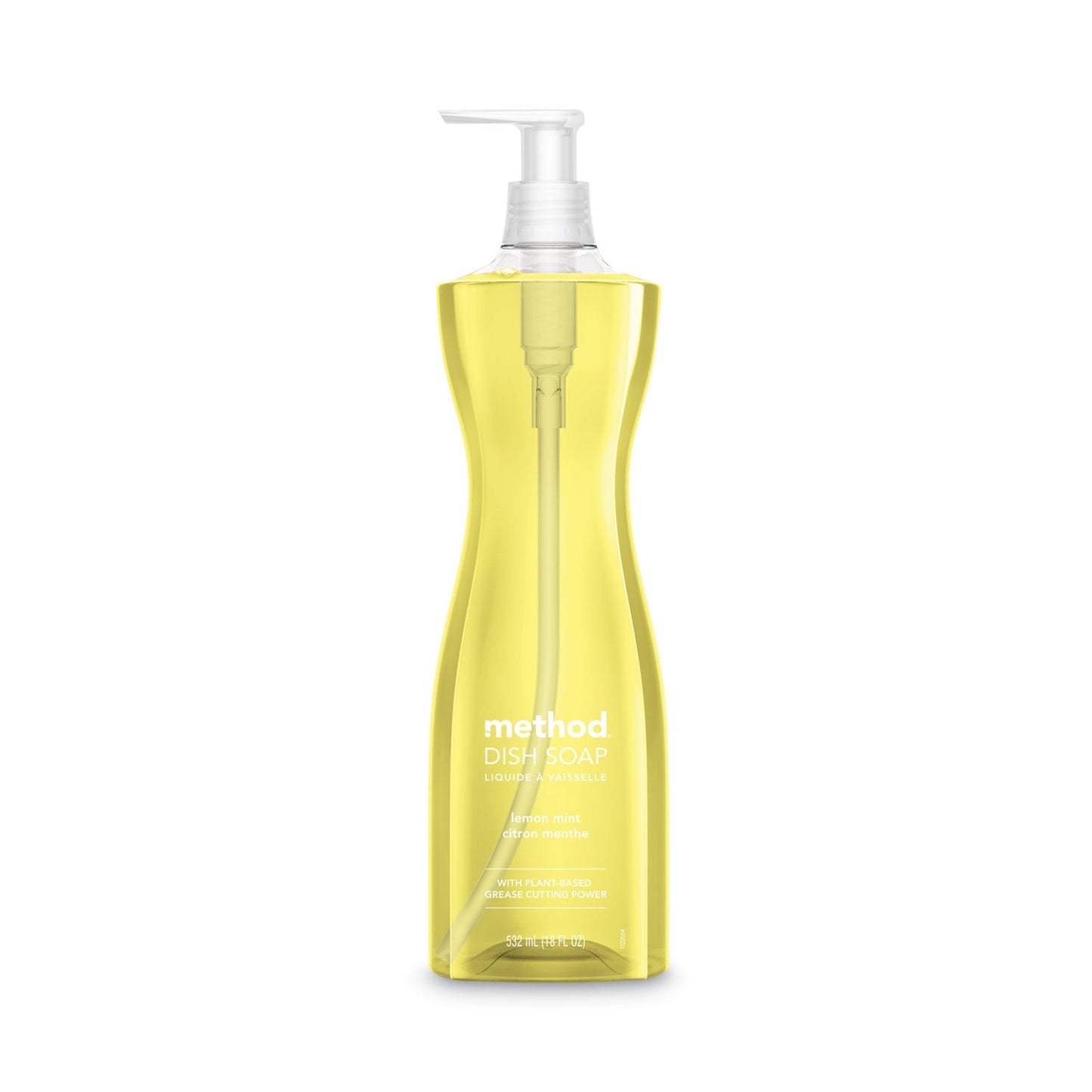Method Dish Soap Pump, Hour-Glass Bottle Shape, Lemon Mint Scent, 18 oz Pump Bottle