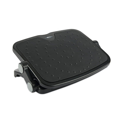 Alera Soft Cushioned Ergonomic Footrest, 14w x 19.63d x 3.75 to 7.5h, Black
