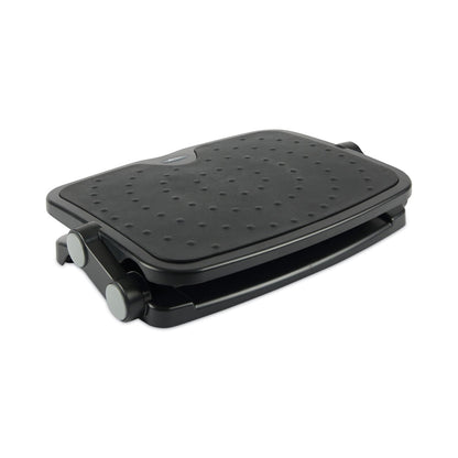 Alera Soft Cushioned Ergonomic Footrest, 14w x 19.63d x 3.75 to 7.5h, Black