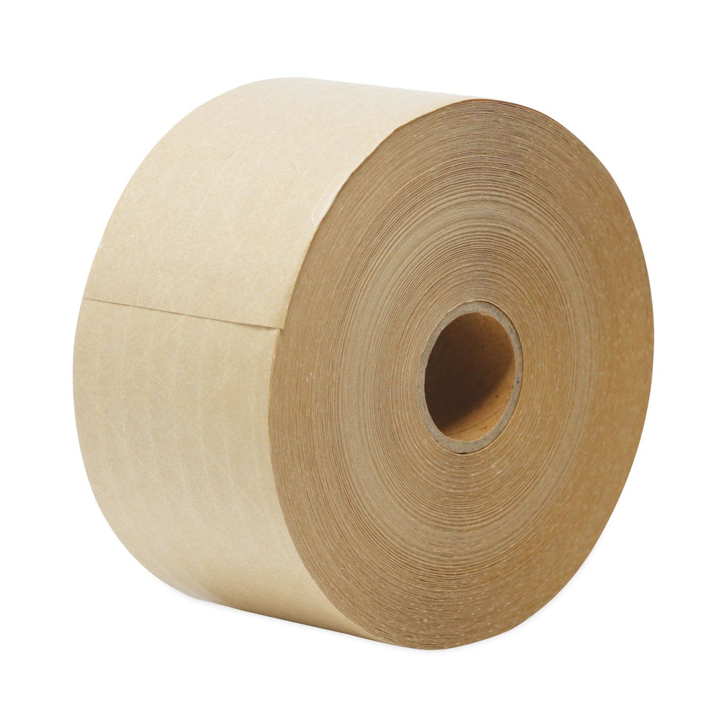 General Supply Glass-Fiber Reinforced Gummed Kraft Sealing Tape, 3" Core, 3" x 450 ft, Brown, 10/Carton